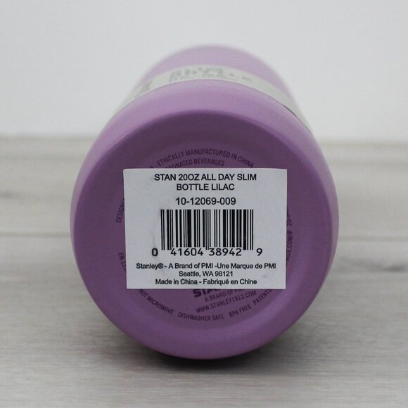 NEW Stanley Slim Bottle for All Day Hydration in Lilac Purple, 20 oz or 591 mL - Picture 4 of 4